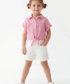 3-10 Yaş Kız Çocuk %100 Pamuk Yazlık Takım | Gömlek ve Dokuma şort