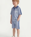 5-12 Yaş Erkek Çocuk Patlı %100 Pamuk Yazlık Takım – Rahat Kesim Günlük Şortlu Kombin