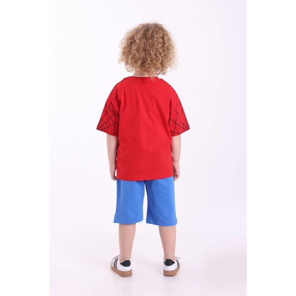 Örümcek Adam Baskılı 3-10 Yaş Oversize Yazlık Şortlu Çocuk Takım