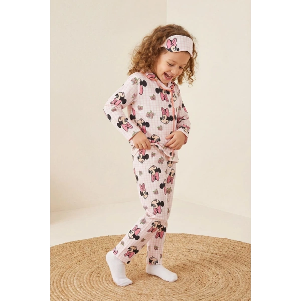 3–10 Yaş Çocuk Pijama Takımı | Göz Bantlı | Rahat & Nefes Alan