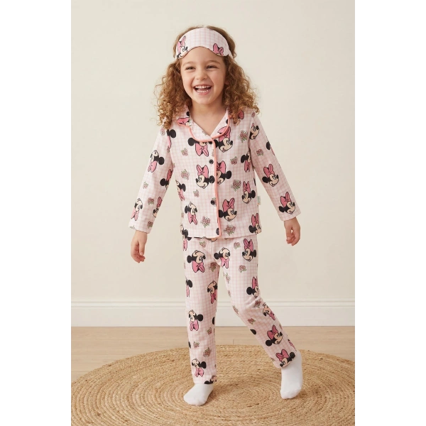 3–10 Yaş Çocuk Pijama Takımı | Göz Bantlı | Rahat & Nefes Alan