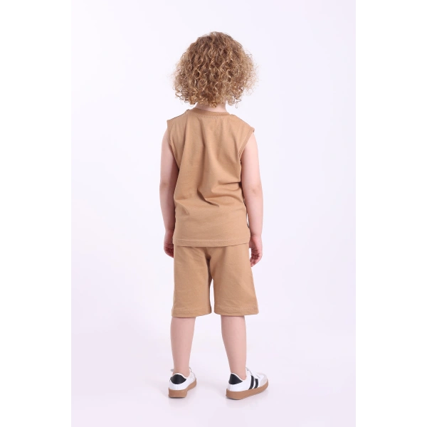 Örümcek Adam Baskılı Kolsuz 3-6 Yaş Erkek Çocuk Oversize Şortlu Yazlık Takım