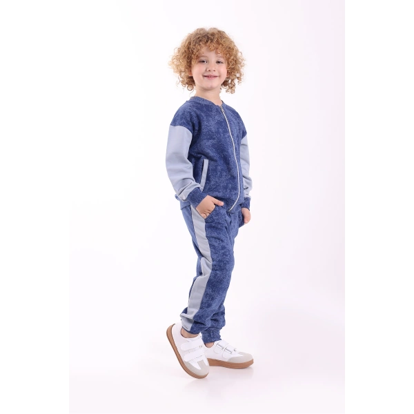 3-4-5-6 Yaş Erkek Çocuk Fermuarlı Mevsimlik Iki Iplik Alt Üst Ikili Eşofman Takım(TAM BEDEN ALINIZ)