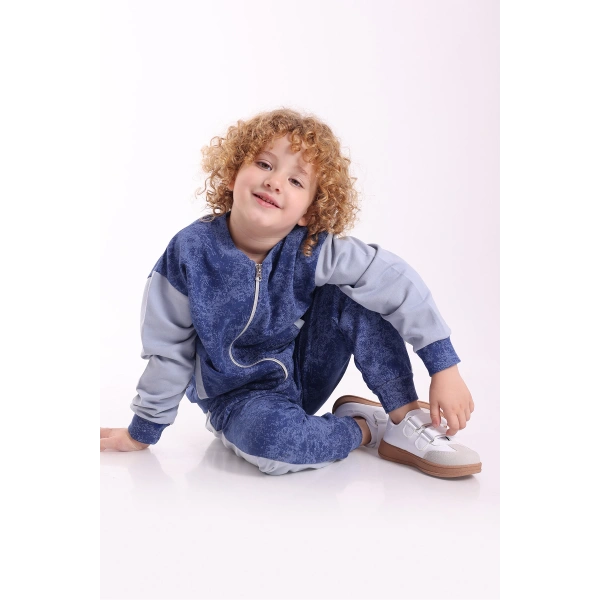 3-4-5-6 Yaş Erkek Çocuk Fermuarlı Mevsimlik Iki Iplik Alt Üst Ikili Eşofman Takım(TAM BEDEN ALINIZ)