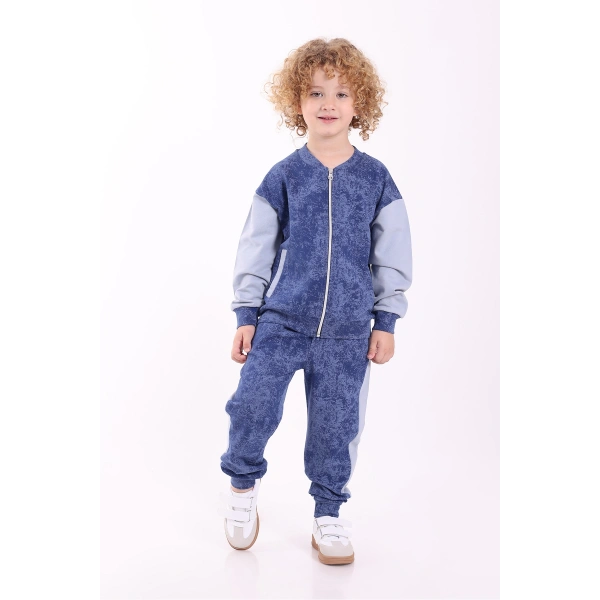 3-4-5-6 Yaş Erkek Çocuk Fermuarlı Mevsimlik Iki Iplik Alt Üst Ikili Eşofman Takım(TAM BEDEN ALINIZ)