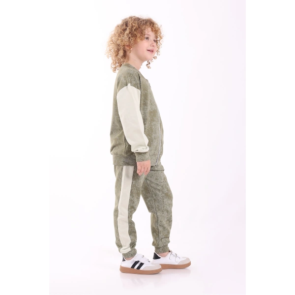 3-4-5-6 Yaş Erkek Çocuk Fermuarlı Mevsimlik Iki Iplik Alt Üst Ikili Eşofman Takım(TAM BEDEN ALINIZ)