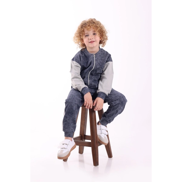 3-4-5-6 Yaş Erkek Çocuk Fermuarlı Mevsimlik Iki Iplik Alt Üst Ikili Eşofman Takım(TAM BEDEN ALINIZ)