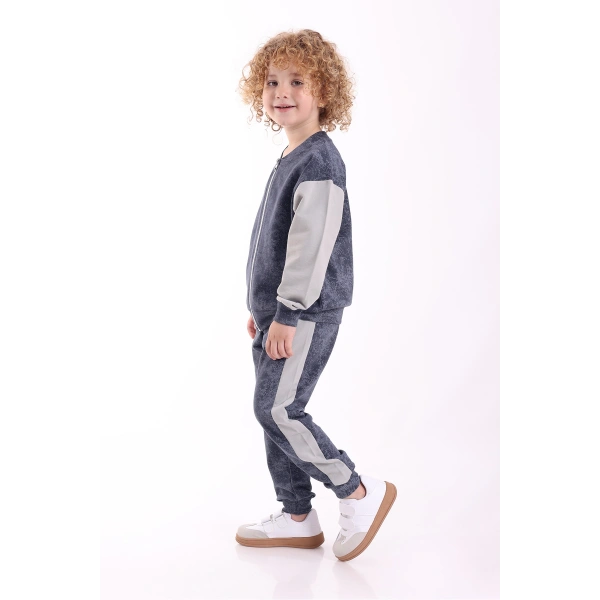 3-4-5-6 Yaş Erkek Çocuk Fermuarlı Mevsimlik Iki Iplik Alt Üst Ikili Eşofman Takım(TAM BEDEN ALINIZ)