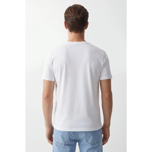 Erkek Basic Tişört %100 Pamuk Fit kalıp Günlük Spor T-Shirt