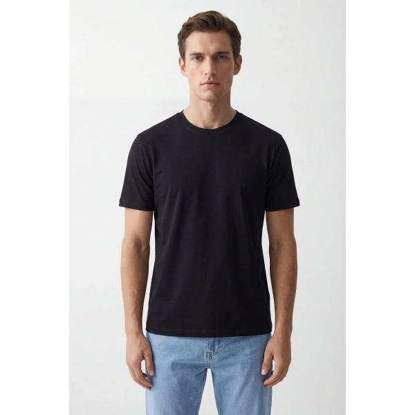 Erkek Basic Tişört %100 Pamuk Fit kalıp Günlük Spor T-Shirt