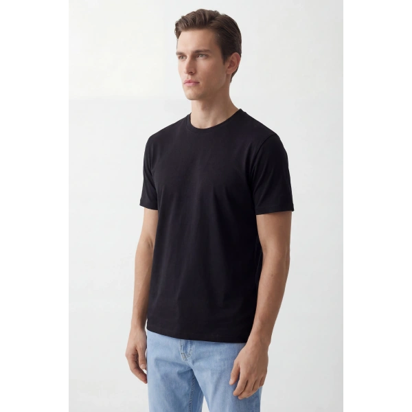 Erkek Basic Tişört %100 Pamuk Fit kalıp Günlük Spor T-Shirt