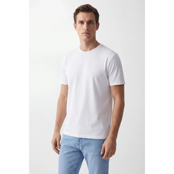 Erkek Basic Tişört %100 Pamuk Fit kalıp Günlük Spor T-Shirt