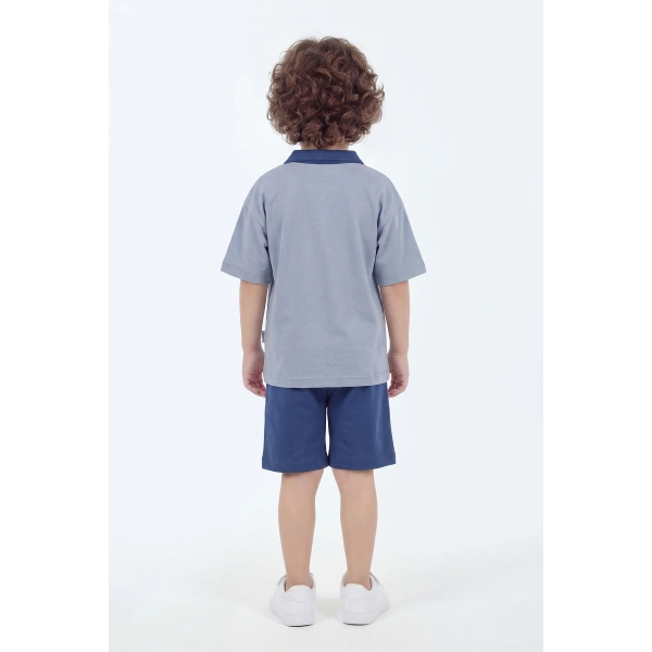 5-12 Yaş Erkek Çocuk Oversize %100 Pamuk Yazlık Takım – Rahat Kesim Günlük Şortlu Kombin