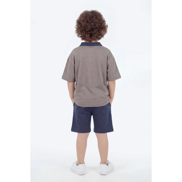 5-12 Yaş Erkek Çocuk Oversize %100 Pamuk Yazlık Takım – Rahat Kesim Günlük Şortlu Kombin