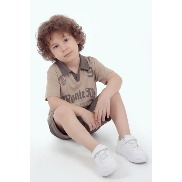 5-12 Yaş Erkek Çocuk Oversize %100 Pamuk Yazlık Takım – Rahat Kesim Günlük Şortlu Kombin