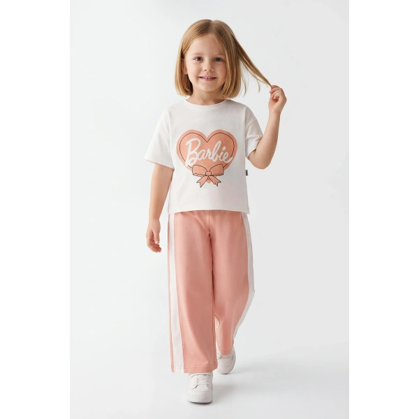 4-10 Yaş Kız Çocuk %100 Pamuk Yazlık Takım | Oversize Tişört ve Rahat Kesim Pantolon
