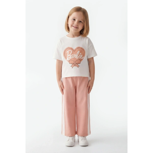 4-10 Yaş Kız Çocuk %100 Pamuk Yazlık Takım | Oversize Tişört ve Rahat Kesim Pantolon