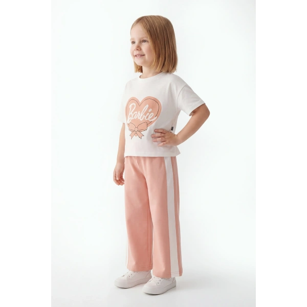 4-10 Yaş Kız Çocuk %100 Pamuk Yazlık Takım | Oversize Tişört ve Rahat Kesim Pantolon