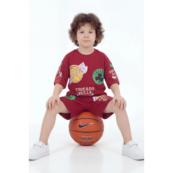 2-8 Yaş Erkek Çocuk Oversize %100 Pamuk Yazlık Takım – Rahat Kesim Günlük Şortlu Kombin