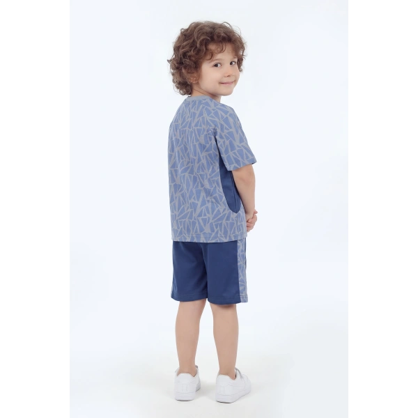 5-12 Yaş Erkek Çocuk Oversize %100 Pamuk Yazlık Takım – Rahat Kesim Günlük Şortlu Kombin