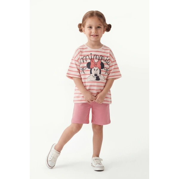 3-10 Yaş Kız Çocuk %100 Pamuk Yazlık Takım | Oversize Tişört ve Şort