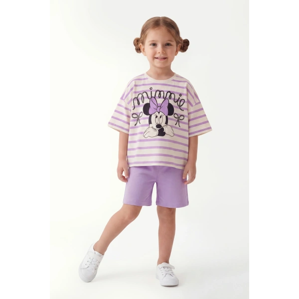 3-10 Yaş Kız Çocuk %100 Pamuk Yazlık Takım | Oversize Tişört ve Şort