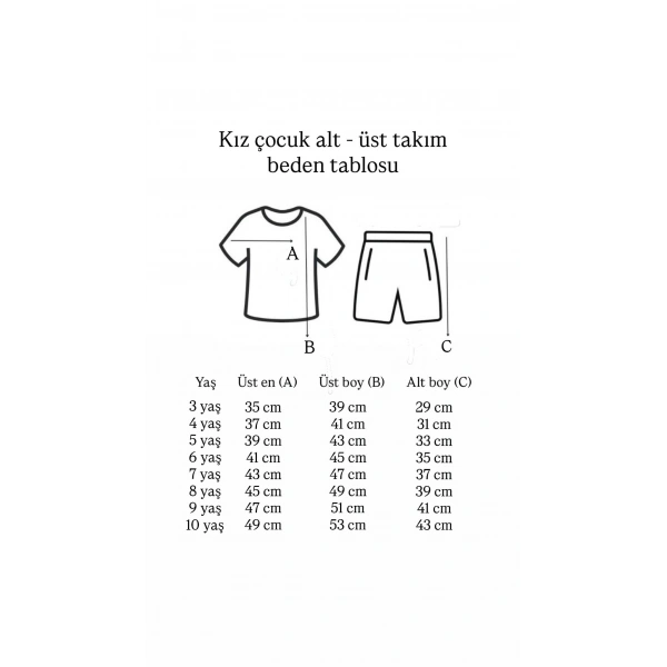 3-10 Yaş Kız Çocuk %100 Pamuk Yazlık Çizgili Takım | Oversize Tişört ve Şort