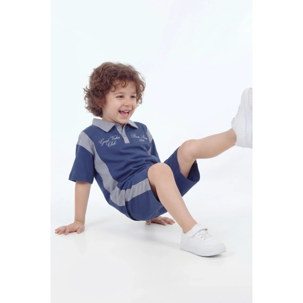 5-12 Yaş Erkek Çocuk Oversize %100 Pamuk Yazlık Takım – Rahat Kesim Günlük Şortlu Kombin