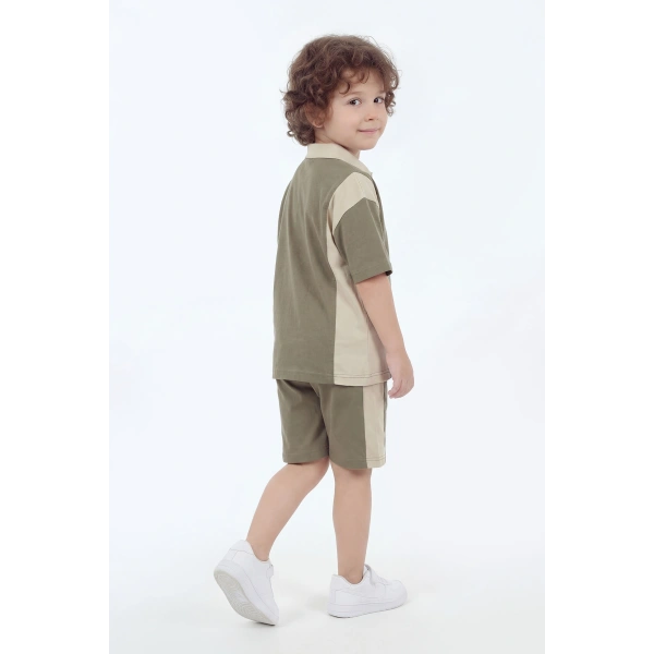 5-12 Yaş Erkek Çocuk Oversize %100 Pamuk Yazlık Takım – Rahat Kesim Günlük Şortlu Kombin