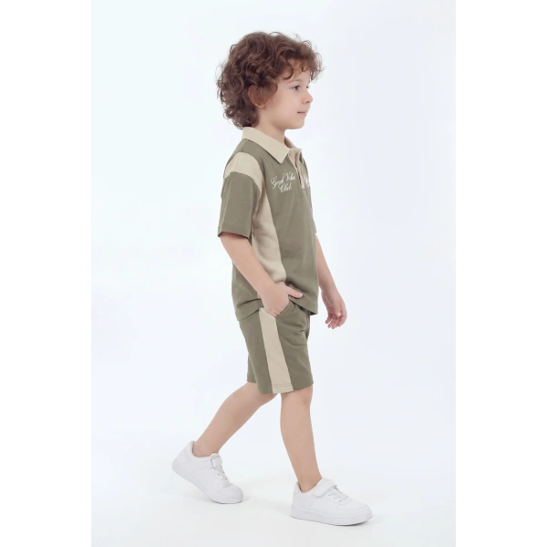 5-12 Yaş Erkek Çocuk Oversize %100 Pamuk Yazlık Takım – Rahat Kesim Günlük Şortlu Kombin