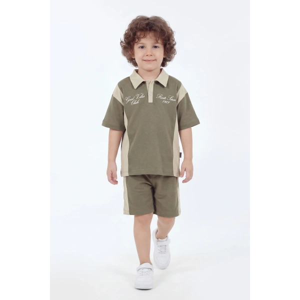 5-12 Yaş Erkek Çocuk Oversize %100 Pamuk Yazlık Takım – Rahat Kesim Günlük Şortlu Kombin