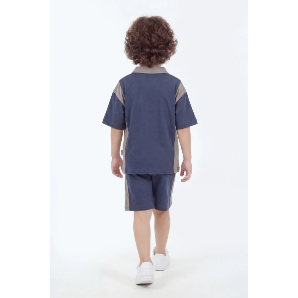 5-12 Yaş Erkek Çocuk Oversize %100 Pamuk Yazlık Takım – Rahat Kesim Günlük Şortlu Kombin