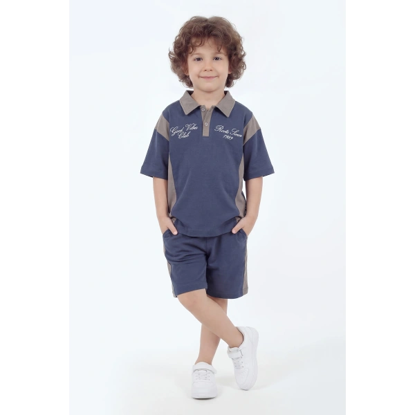 5-12 Yaş Erkek Çocuk Oversize %100 Pamuk Yazlık Takım – Rahat Kesim Günlük Şortlu Kombin