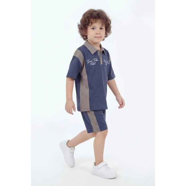 5-12 Yaş Erkek Çocuk Oversize %100 Pamuk Yazlık Takım – Rahat Kesim Günlük Şortlu Kombin