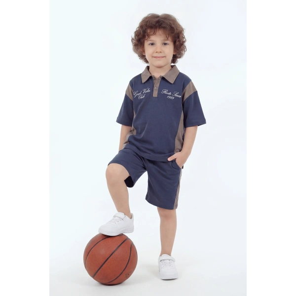 5-12 Yaş Erkek Çocuk Oversize %100 Pamuk Yazlık Takım – Rahat Kesim Günlük Şortlu Kombin