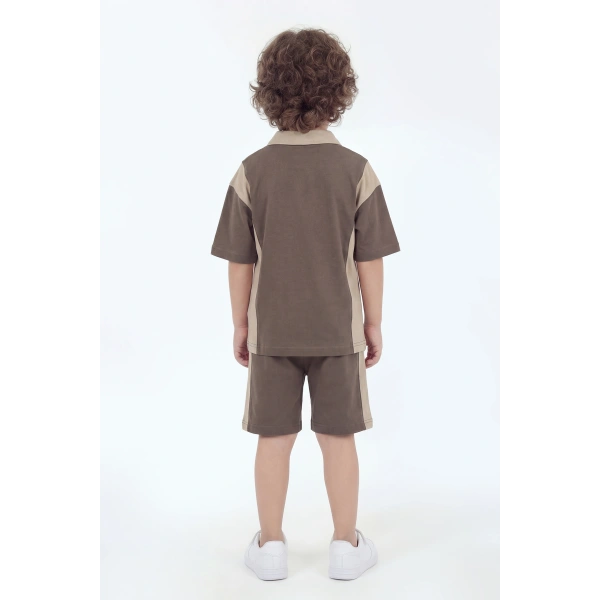 5-12 Yaş Erkek Çocuk Oversize %100 Pamuk Yazlık Takım – Rahat Kesim Günlük Şortlu Kombin