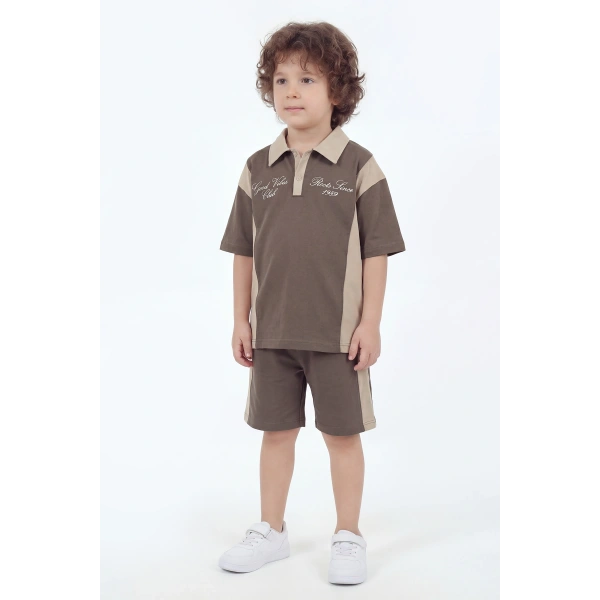 5-12 Yaş Erkek Çocuk Oversize %100 Pamuk Yazlık Takım – Rahat Kesim Günlük Şortlu Kombin