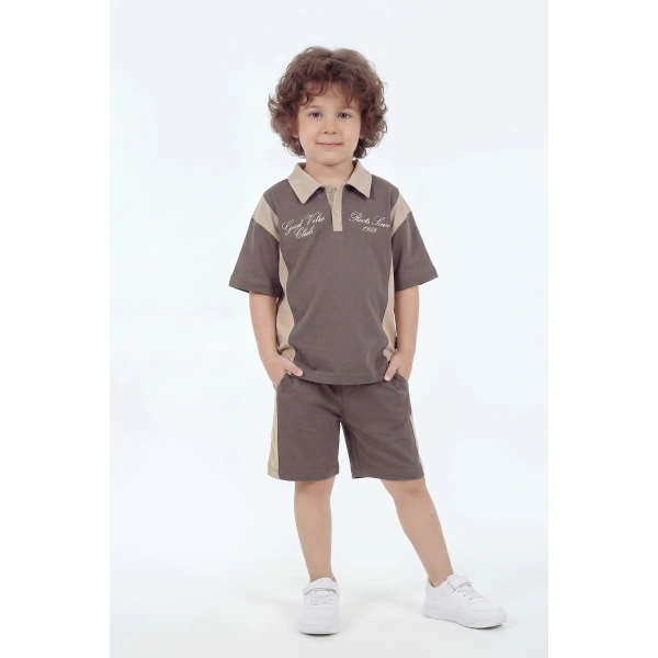 5-12 Yaş Erkek Çocuk Oversize %100 Pamuk Yazlık Takım – Rahat Kesim Günlük Şortlu Kombin