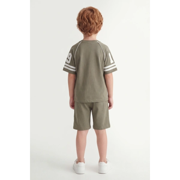 5-12 Yaş Erkek Çocuk Oversize %100 Pamuk Yazlık Takım – Rahat Kesim Günlük Şortlu Kombin
