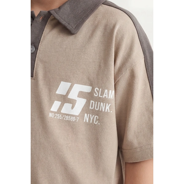 5-12 Yaş Erkek Çocuk Patlı %100 Pamuk Yazlık Takım – Rahat Kesim Günlük Şortlu Kombin