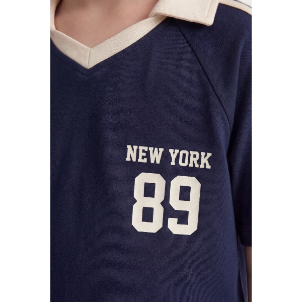 5-12 Yaş Erkek Çocuk Oversize Yakalı %100 Pamuk Yazlık Takım – Rahat Günlük Şortlu Kombin