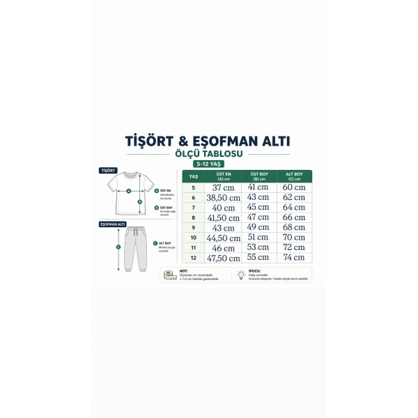 5-12 Yaş Kız Çocuk Taşlı Yazlık Takım | Rahat Kesim Yumuşak Kumaş Günlük Pantolonlu Kombin