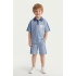 5-12 Yaş Erkek Çocuk Patlı %100 Pamuk Yazlık Takım – Rahat Kesim Günlük Şortlu Kombin