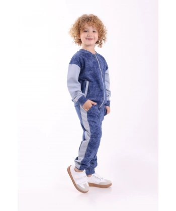 3-4-5-6 Yaş Erkek Çocuk Fermuarlı Mevsimlik Iki Iplik Alt Üst Ikili Eşofman Takım(TAM BEDEN ALINIZ)