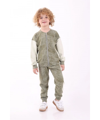 3-4-5-6 Yaş Erkek Çocuk Fermuarlı Mevsimlik Iki Iplik Alt Üst Ikili Eşofman Takım(TAM BEDEN ALINIZ)