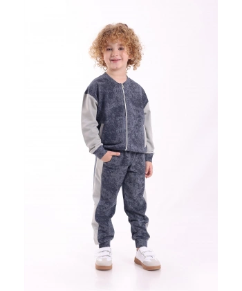 3-4-5-6 Yaş Erkek Çocuk Fermuarlı Mevsimlik Iki Iplik Alt Üst Ikili Eşofman Takım(TAM BEDEN ALINIZ)