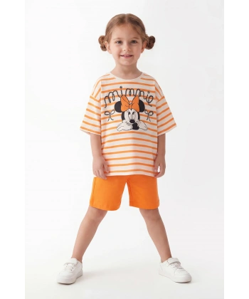 3-10 Yaş Kız Çocuk %100 Pamuk Yazlık Takım | Oversize Tişört ve Şort