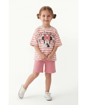 3-10 Yaş Kız Çocuk %100 Pamuk Yazlık Takım | Oversize Tişört ve Şort