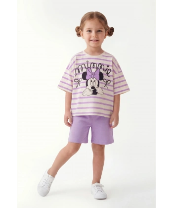 3-10 Yaş Kız Çocuk %100 Pamuk Yazlık Takım | Oversize Tişört ve Şort