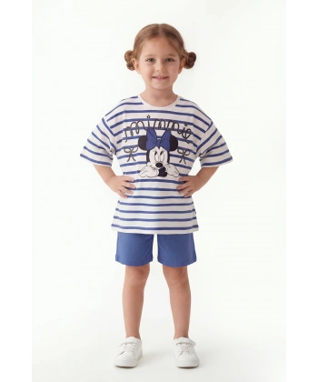 3-10 Yaş Kız Çocuk %100 Pamuk Yazlık Takım | Oversize Tişört ve Şort